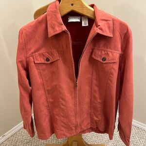 Alfred Dunner zip up Coral size 16 plus size